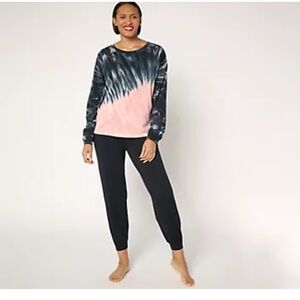 AnyBody Cozy‎ Knit Tie-Dye Top and Jogger Set